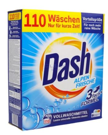 DASH прах за пране 100/110пр Alpin Frische 3 формула