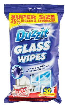 МОКРИ КЪРПИ DUZZIT за прозорци 50бр Extra strong