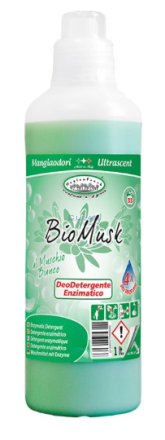 Професионален препарат за пране с ензими Бял Мускус 1л 33пр