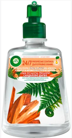 Еъруик Актив фреш Пълнител Сандалово дърво 228мл