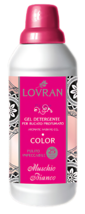 LOVRAN ГЕЛ ЗА ПРАНЕ 25пр 1л COLOR MUSCHIO BIANCO