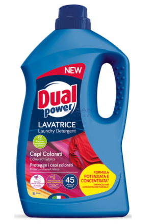 DUAL POWER ГЕЛ ЗА ПРАНЕ 45пр. 1,8л. ЦВЕТНО COLORATI