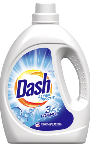 DASH гел за пране 40/50пр ALPIN FRISCHE 3 формула