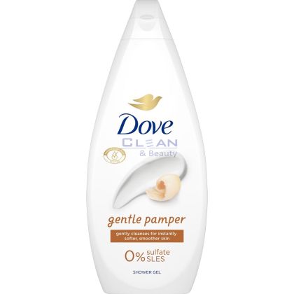 Dove Gentle Pamper душ гел 720 мл – нежен, без сулфати, за мека и гладка кожа