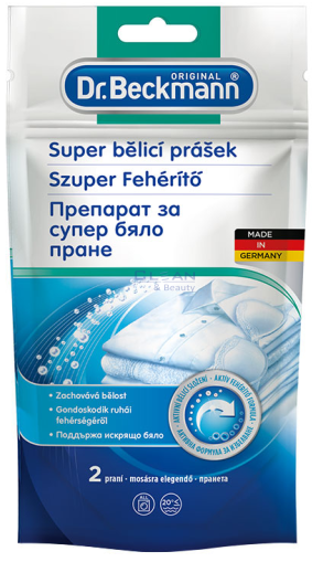 Д-р Бекман Препарат за супер бяло пране 80 гр. Пауч