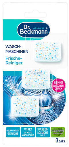 Д-р Бекман Капсули за освежаване на перални машини, 3х40гр.