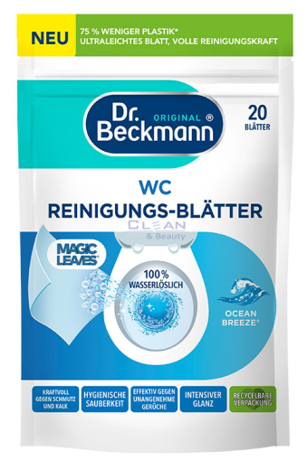 Д-р Бекман Почистващ разтворим препарат за тоалетна на ленти Океански бриз 20бр
