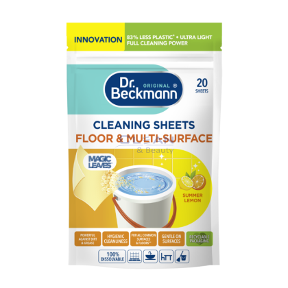 Д-р Бекман универсален разтворим почистващ препарат за под на ленти Летен лимон 20бр