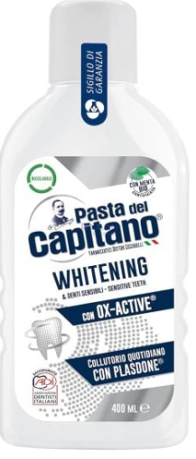 ВОДА ЗА УСТА PASTA CAPITANO 400 мл. OX-ACTIVE WHITENING 