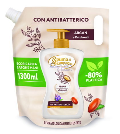 ТЕЧЕН САПУН SPUMA DI SC. ПЪЛНИТЕЛ 1,3 л. ARGAN/PATCHOULI  ABC