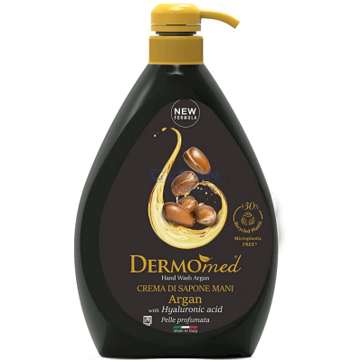 Dermomed Olio Di Argan с арган 1 литър – крем сапун с арганово масло, бутилка 1 л, изглед отпред