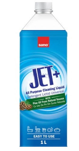 Сано Джет универсален почистващ препарат с борово масло 1л