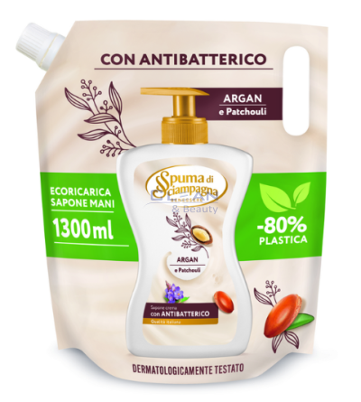 ТЕЧЕН САПУН SPUMA DI SC. ПЪЛНИТЕЛ 1,3 л. ARGAN/PATCHOULI  ABC