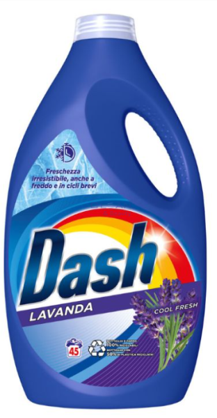 DASH ГЕЛ ЗА ПРАНЕ 45пр 2,25л LAVANDA