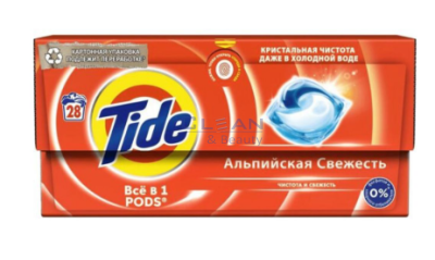 TIDE ALL in 1 КАПСУЛИ ЗА ПРАНЕ УНИВЕРСАЛ 28бр. ALPINE FRESH