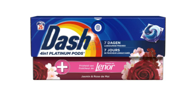 DASH капсули за пране 26 бр. 4in1 TOUCH OF LENOR JASMINE&PROVENCE ROSE