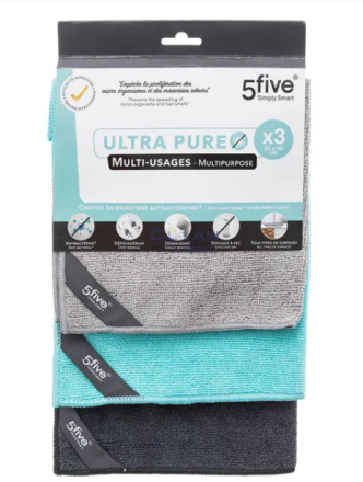 5Five микрофибър кърпи 3ка 