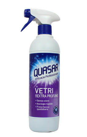 QUASAR СПРЕЙ ЗА ПОЧИСТВАНЕ НА СТЪКЛА 580мл.  EXTRA PROFUМ