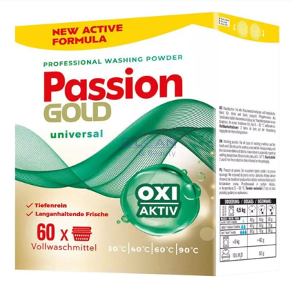 PASSION GOLD ПРАХ ЗА ПРАНЕ 60пр 3кг УНИВЕРСАЛ