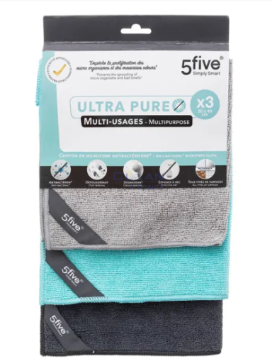5Five микрофибър кърпи 3ка 