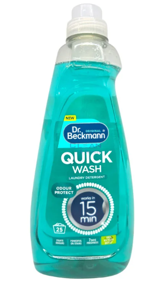 Д-р Бекман Бърз течен перилен препарат 800мл. Защита от миризми
