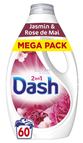 DASH ГЕЛ ЗА ПРАНЕ 60пр. 2,7л УНИВЕРСАЛ JASMIN & ROSE DE MAI 