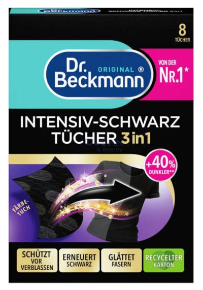 Dr Beckmann Dark кърпи за улавяне на цветове 6 бр – кърпи за защита на тъмни дрехи при пране
